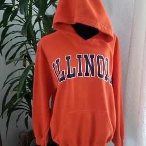Orange Illinois Hoodie Size M